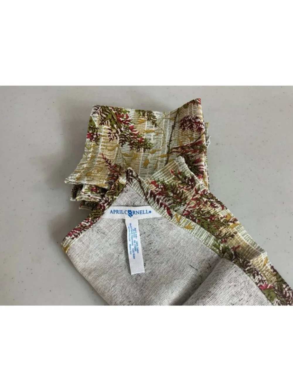 April Cornell Floral Table Napkins Lot of 6